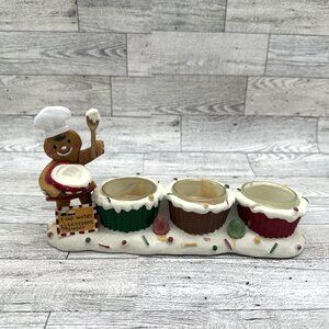 Christmas Gingerbread 3 Each Cupcake Votive Candle Holder